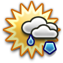 Partly cloudy Snow flurries