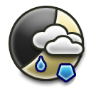 Partly cloudy Snow flurries